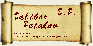 Dalibor Petakov vizit kartica